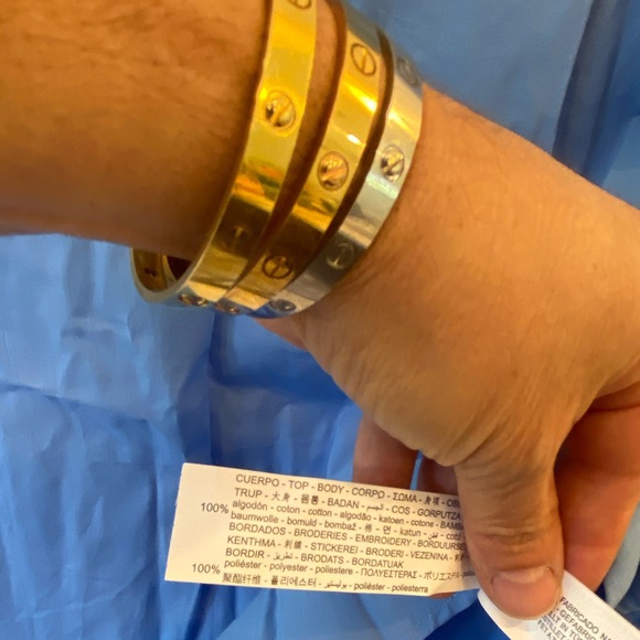 NWT Zara cotton embroidered eyelet blouse - Picture 11 of 13